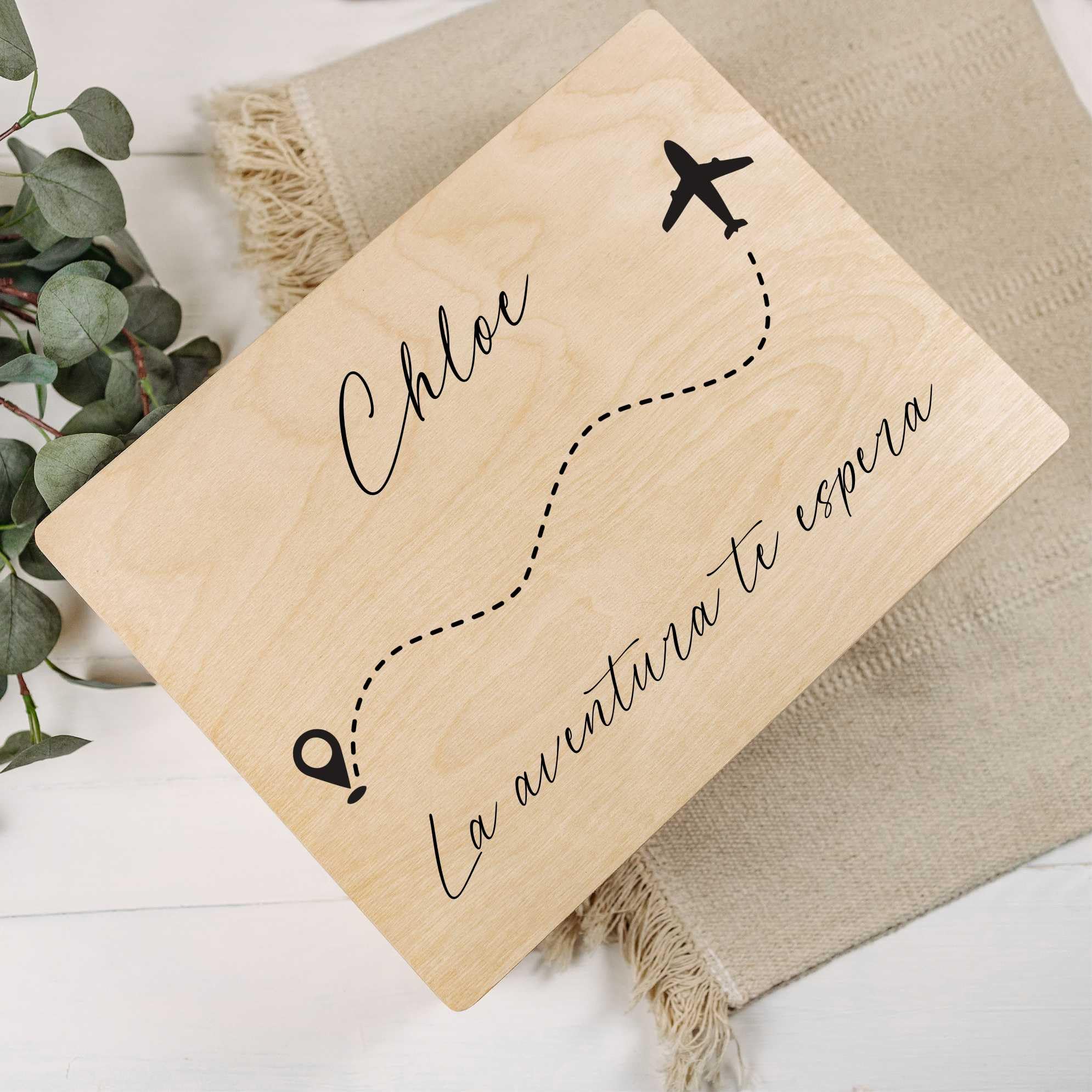 Creative DECO Caja Personalizada para Recuerdos de Viaje para Regalo