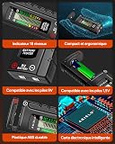 AKIELO+ Digital Battery Tester – Easy Read LCD Display – No Battery Required – Universal Household Battery Checker for Size AA AAA C D 9V 1.5 Cell (Batteries Not Included) - 2