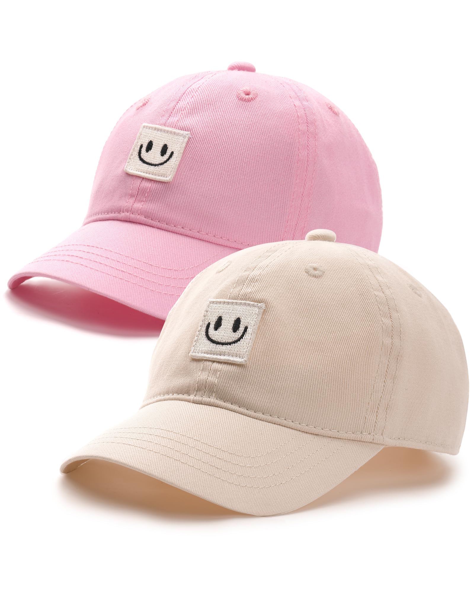 FURTALK Kids Toddler Baseball Hat Boys Girls Adjustable UPF50+ Washed Cotton Baseball Cap