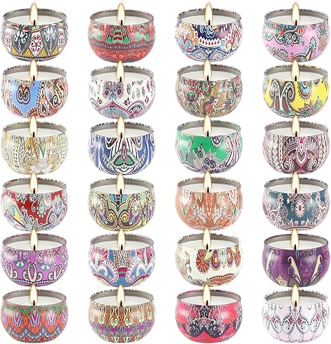 Miniatura 2 de Velas perfumadas  Juegos de regalo de velas de aromaterapia de 2.5 oz  Cera de soja con aceite esencial  Maravillosos regalos para mujeres, madres,