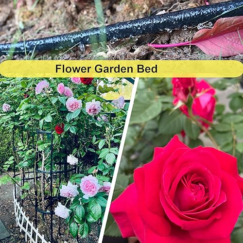 Miniatura 6 de Cuckoo Manguera de remojo de 50 pies con manguera de remojo de 12 pulgada de diámetro con manguera de goma resistente para riego. Ahorra un 70% de