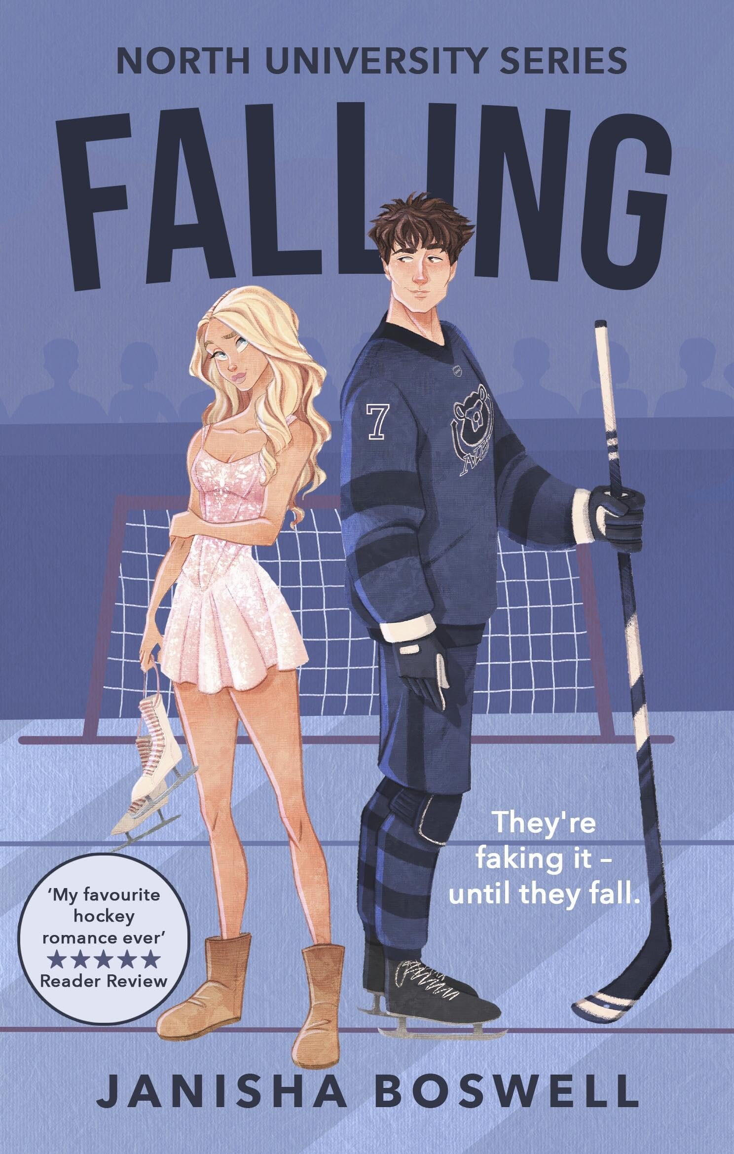 Falling: A spicy, 2026 must-read fake-dating college romance with a figure skater x ice hockey player (North University)