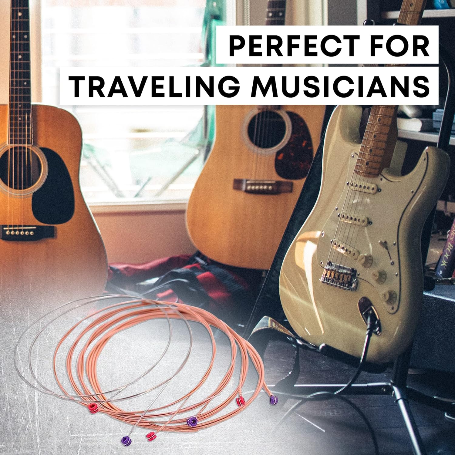 Journey Instruments Acoustic Guitar Strings 3 Pack - JPBM-12 Phosphor Bronze Nano Coated, High Tensile Yield Wire, Light, 12-53 - Great for Acoustic Guitars