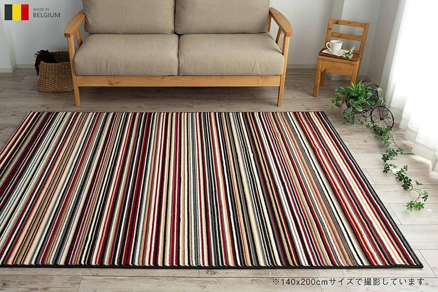 Amazon｜サヤンサヤン マルチ ストライプ ラグ ルーヴェン