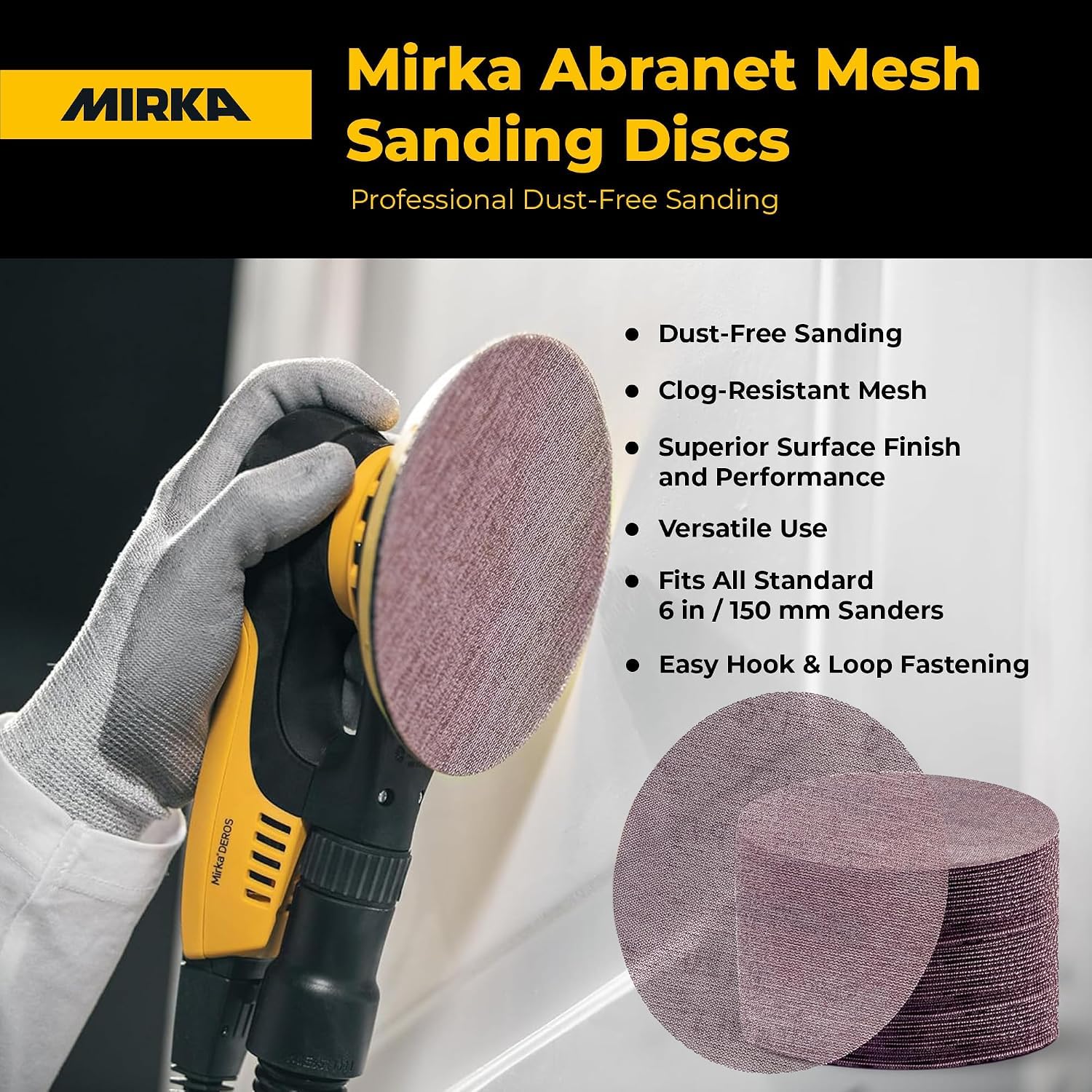 Mirka Abranet Sanding Discs - Dust-Free Sanding -6