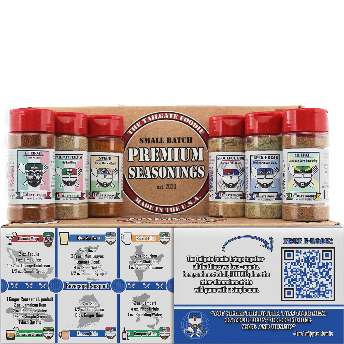 Buy THE TAILGATE FOODIE International Seasoning Gift Set Mexican Sazon