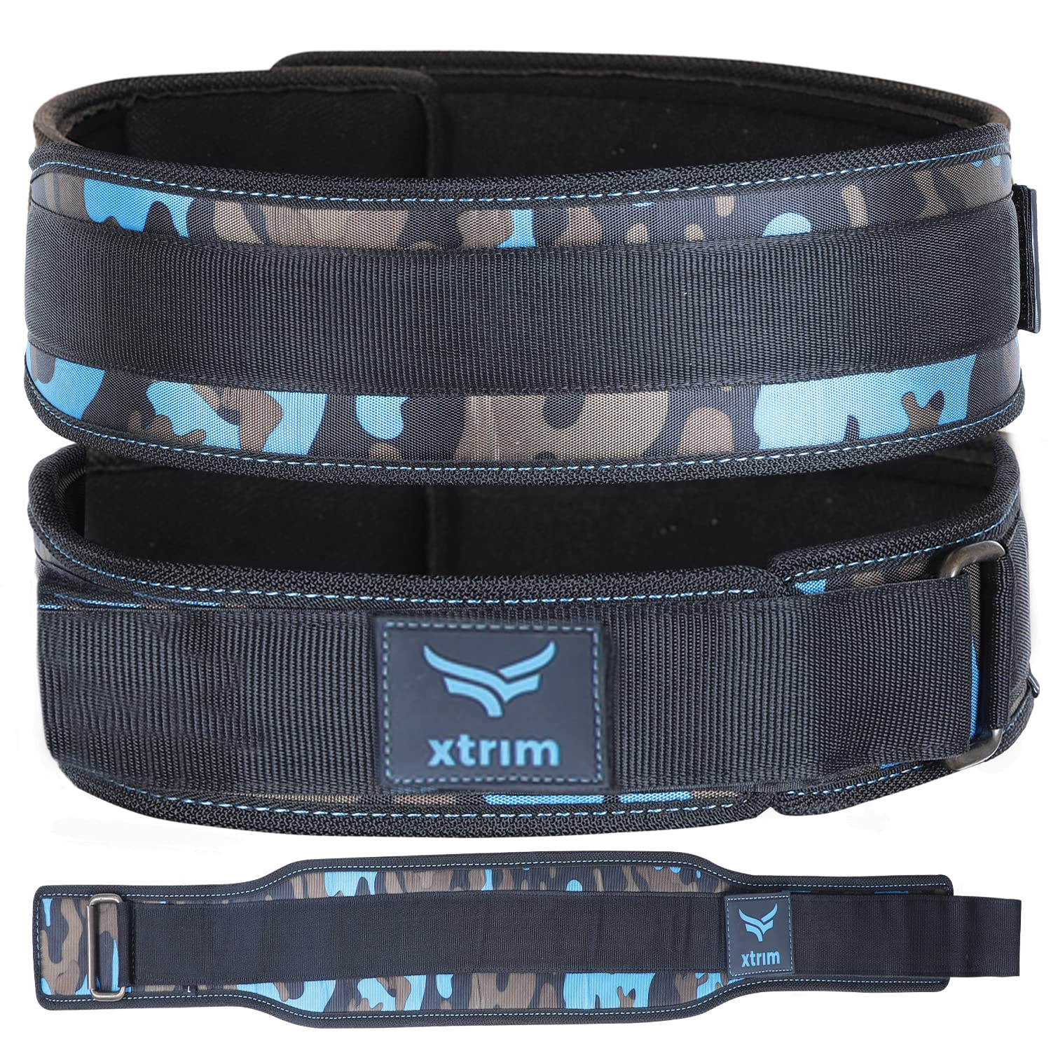 XTRIM 4 Inches Unisex Weightlifting Gym Belt with PU-Foam Padded Comfort For Fitness Workout, Moisture Wicking Lining, Washable Fabric, Hook & Loop Closure (Camo, Large) (B08YX4RCMR) Amazon Price History, Amazon Price Tracker