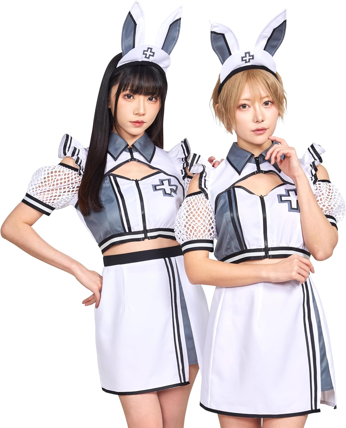 クリアストーン(Clearstone) ニュークラッシュ コスプレ ハロウィン ラビットナース レディース ホワイト クリアストーン(Clearstone) ニュークラッシュ コスプレ ハロウィン ラビットナース レディース ホワイト