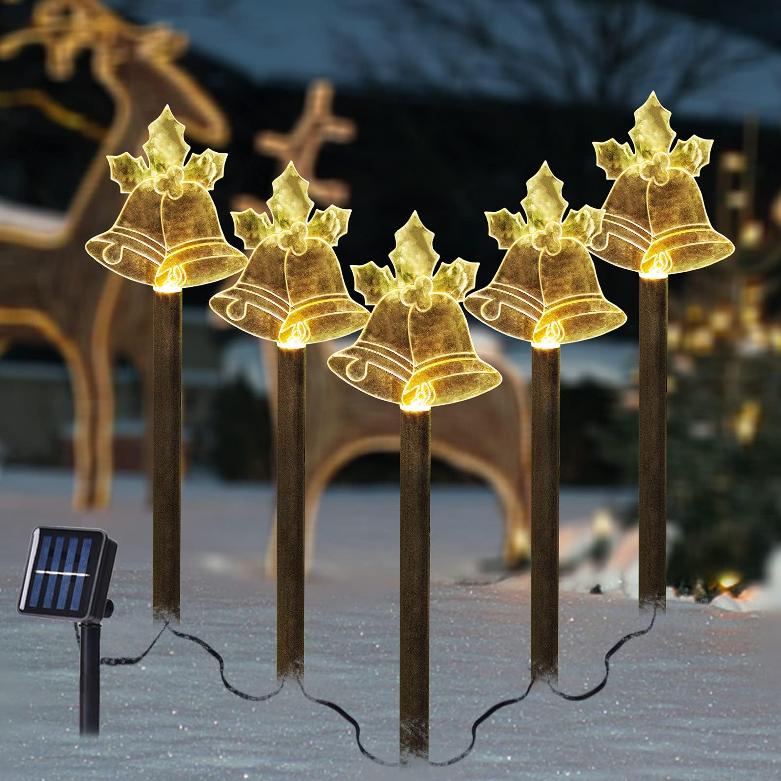 Christmas Decorations,Solar Christmas Stake Lights,Outdoor Christmas Lights for Lawn Patio Garden Yard Decoration