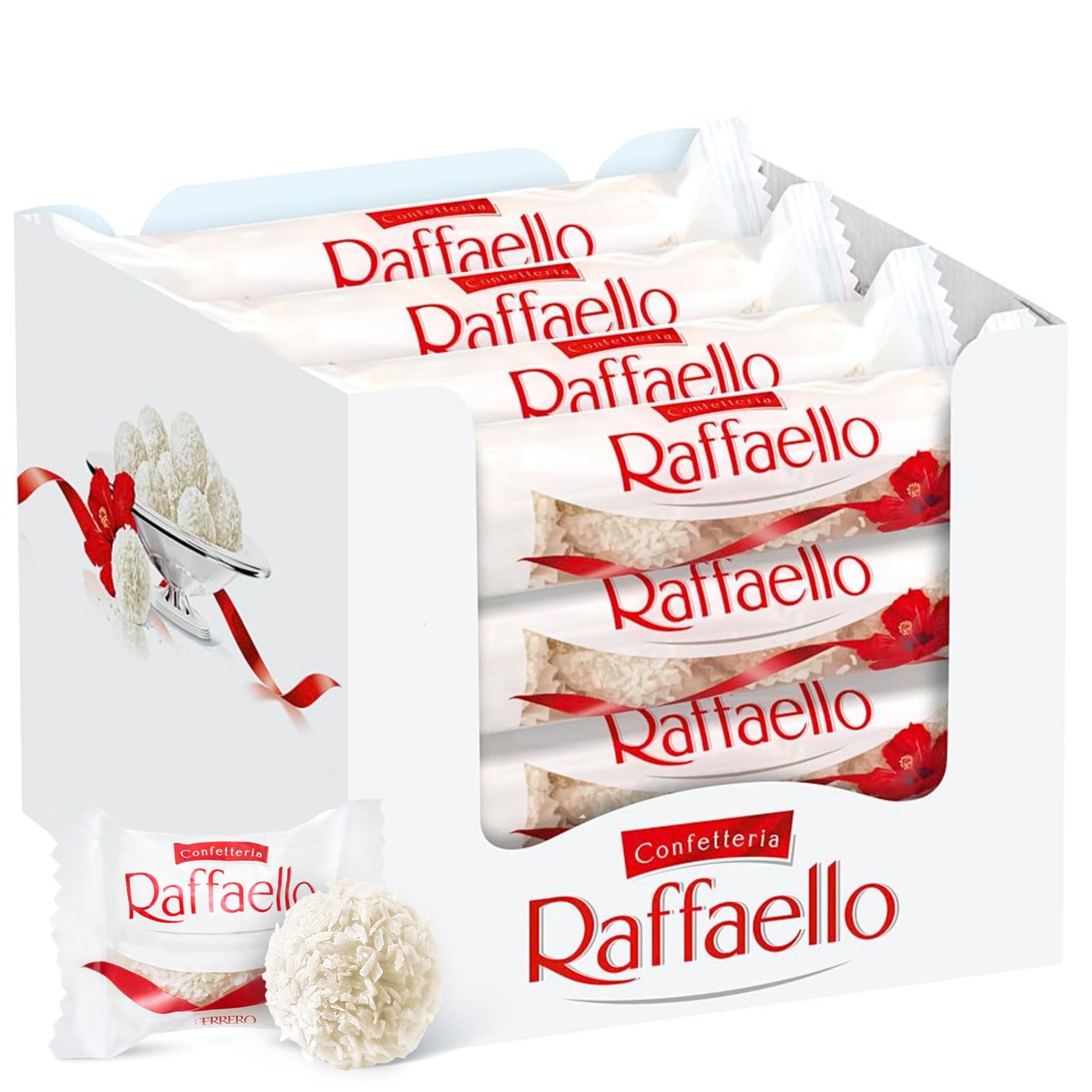 Ferrero Raffaello - 16 Packungen à 4 Pralinen - Kokos-Mandel-Spezialität