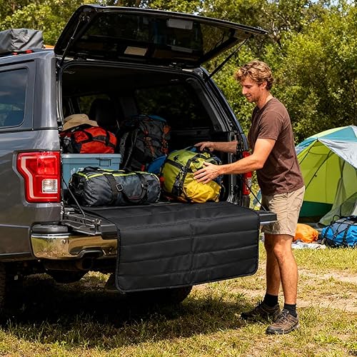 Miniatura 3 de Tapete para maletero de coche, protector antideslizante plegable ajustable, cubierta impermeable para carga de mascotas con material resistente,