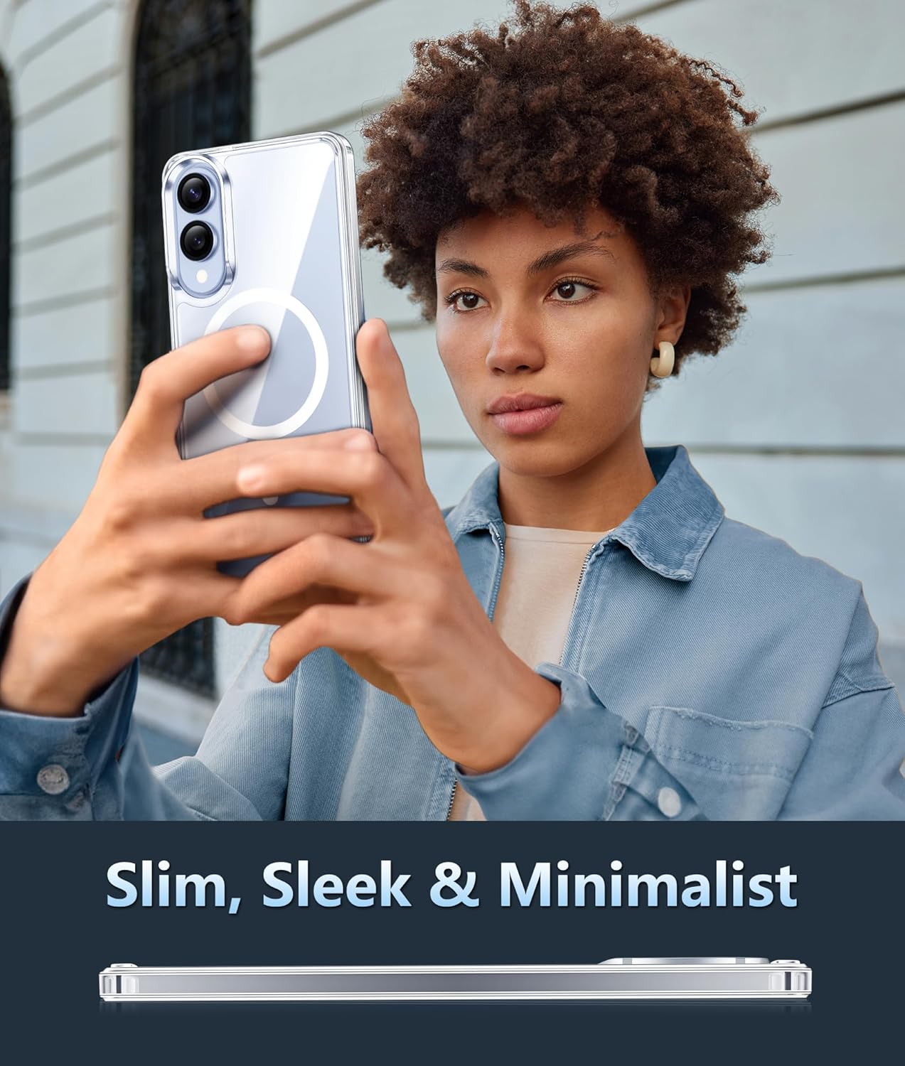 FNTCASE for Samsung Galaxy S25-Edge Case: Clear Magnetic Military Grade Drop Protection Anti Yellowing Cell Phone Cover - Rugged Shockproof Protective Bumper Transparent Phonecase - Image 8