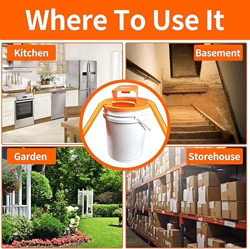 Miniatura 4 de Trampas para ratones de interior para el hogar GISUNG - Paquete de 4 tapas de cubo para trampa para ratones con caja transparente mejorada, reinicio