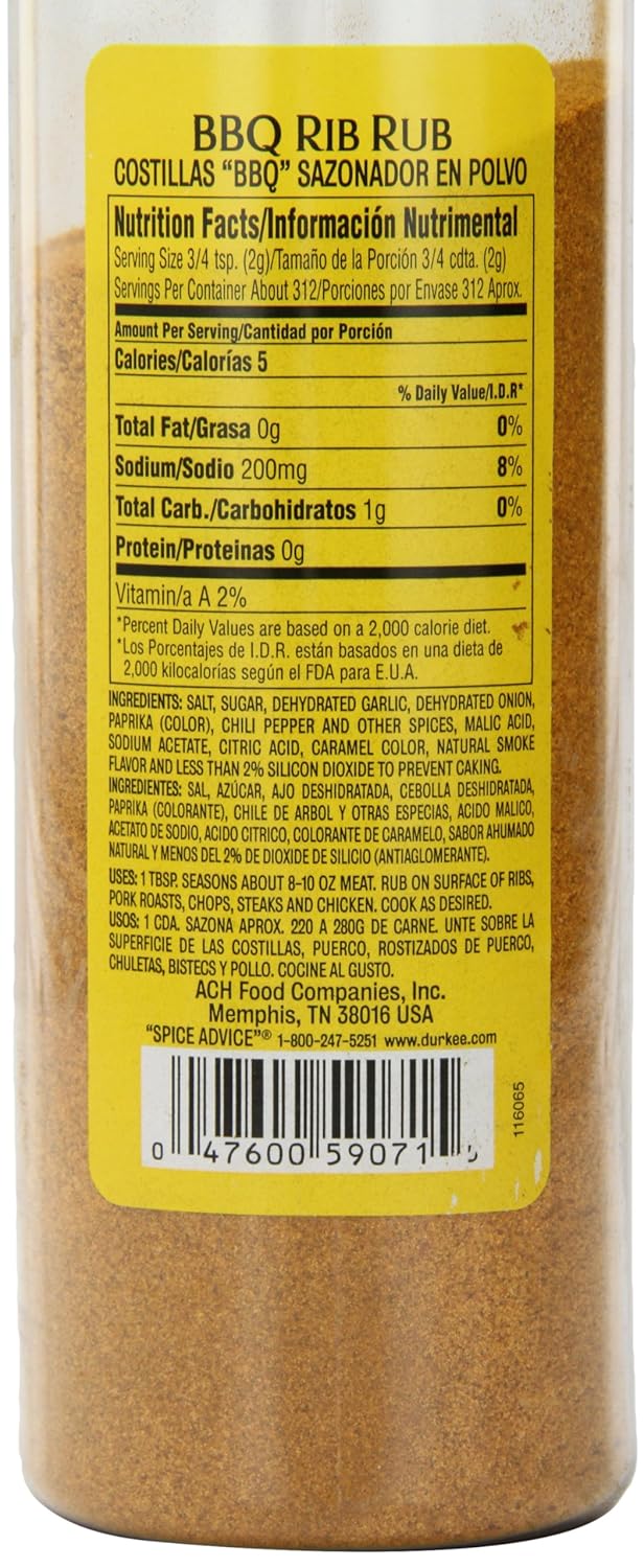 Durkee Barbecue Rib Rub, 22 Ounce - Image 2