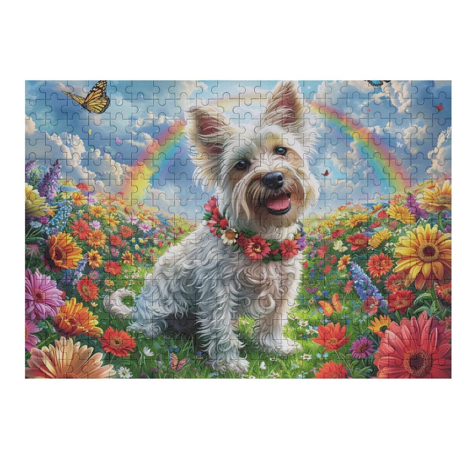 West Highland White Terrier 300 Piece Jigsaw Puzzle for Adults Teens Classroom Decor Educational Fun Vibrant Colours Great Gift for Teachers 300 PCS
