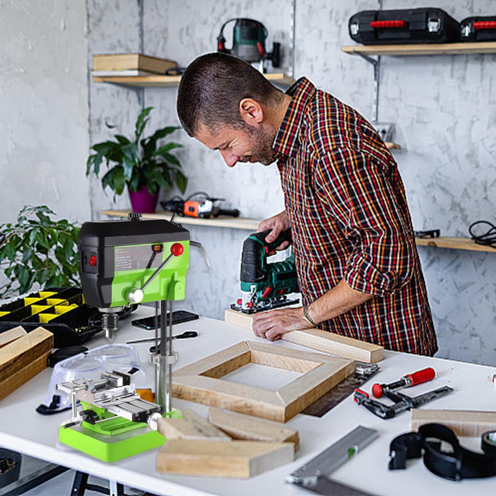 Stół do frezarki, regulowana oś X-Y, precyzyjny stop aluminium, do frezowania, wiercenia, cięcia, obróbki metalu