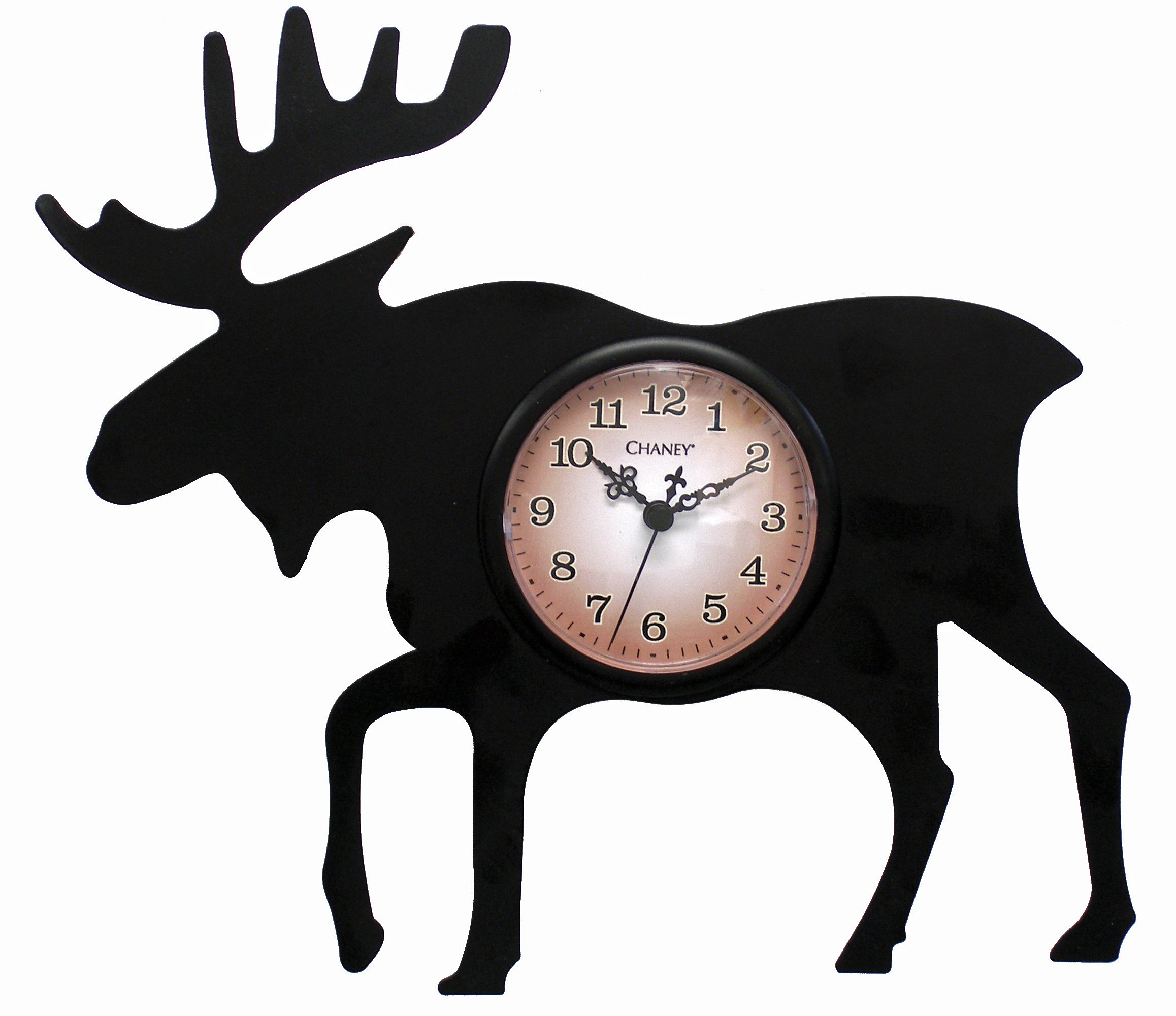Chaney 75143 Moose Silhouette Clock