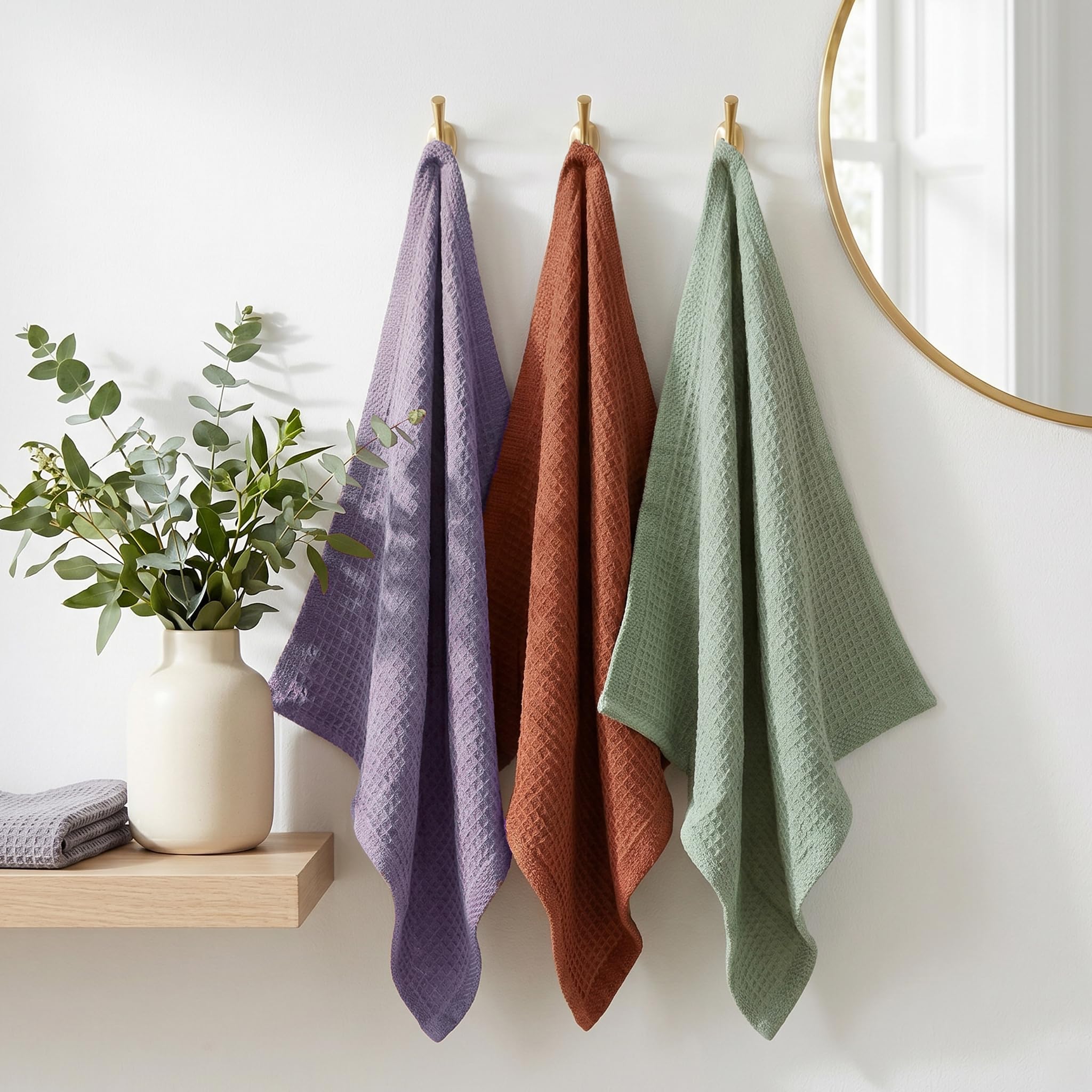 Mush Bamboo Hand Towels - Ultra Soft & Absorbent Set of 2 -9