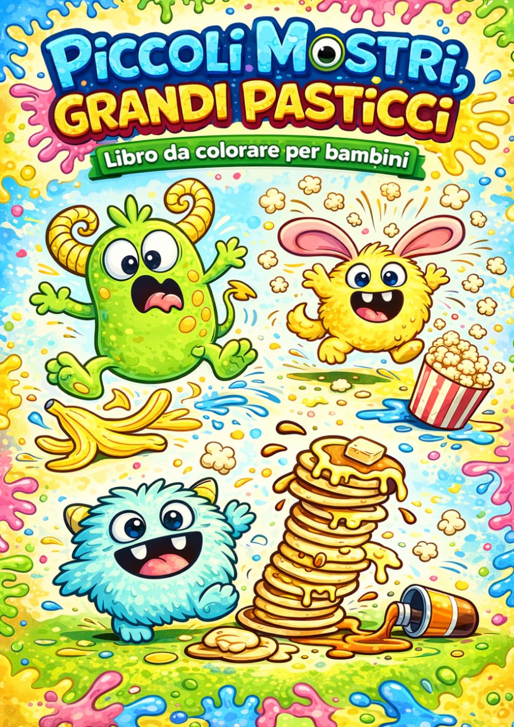 Piccoli Mostri Grandi Pasticci: Libro da colorare per bambini con piccoli mostri pasticcioni in situazioni buffe e divertenti