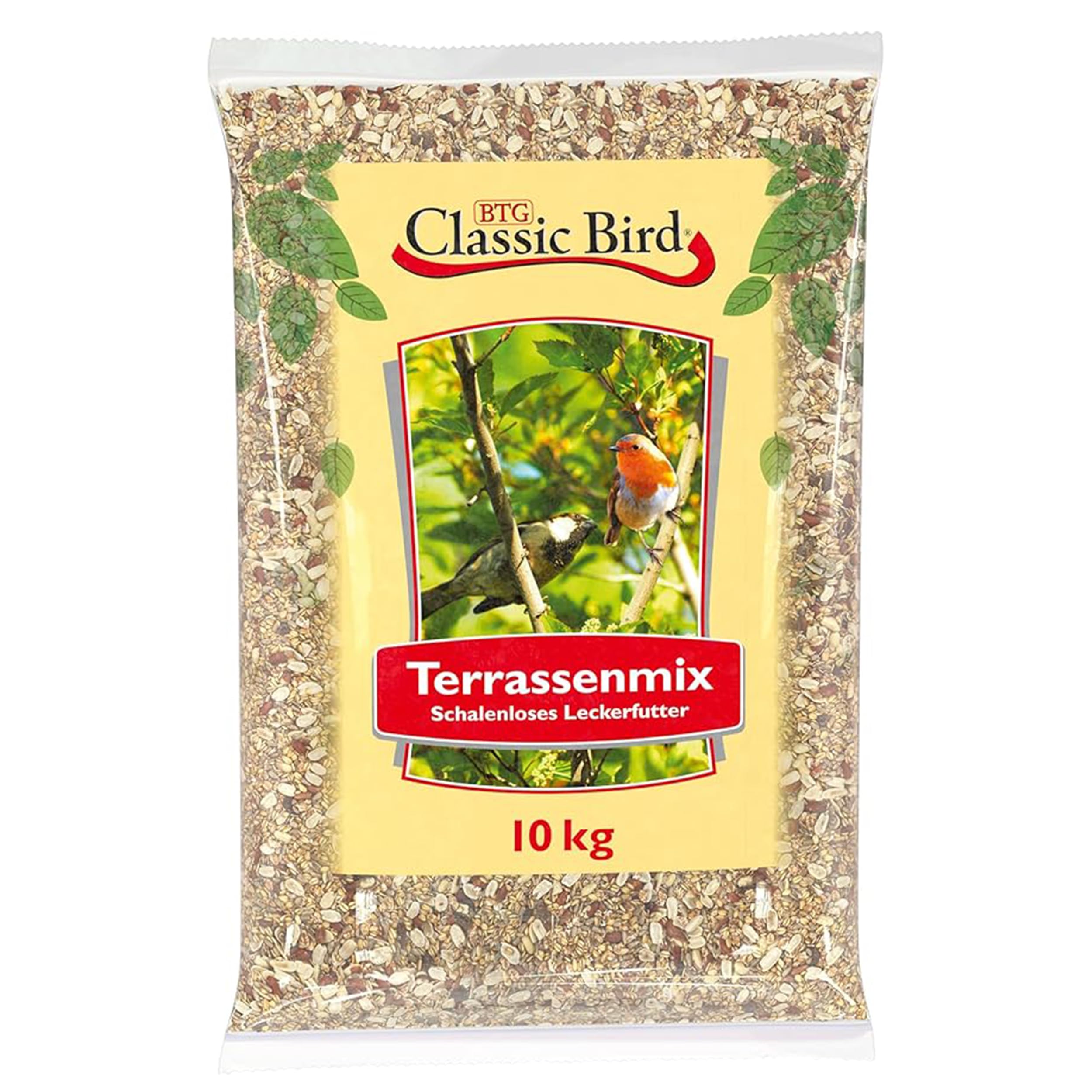 Mangiatoia Terrazzi Mix 10 kg | Mangiatoia semi di arachidi per Uccelli Selvatici | Mangiatoia semi di girasole decorticati | Mangiatoia schalenlos | Giardino uccelli | ganzjahres Mangiatoia