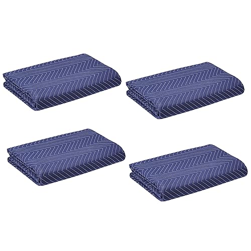 AmazonCommercial Moving Storage -Packing Blanket, 40" x 74", 4-Pack
