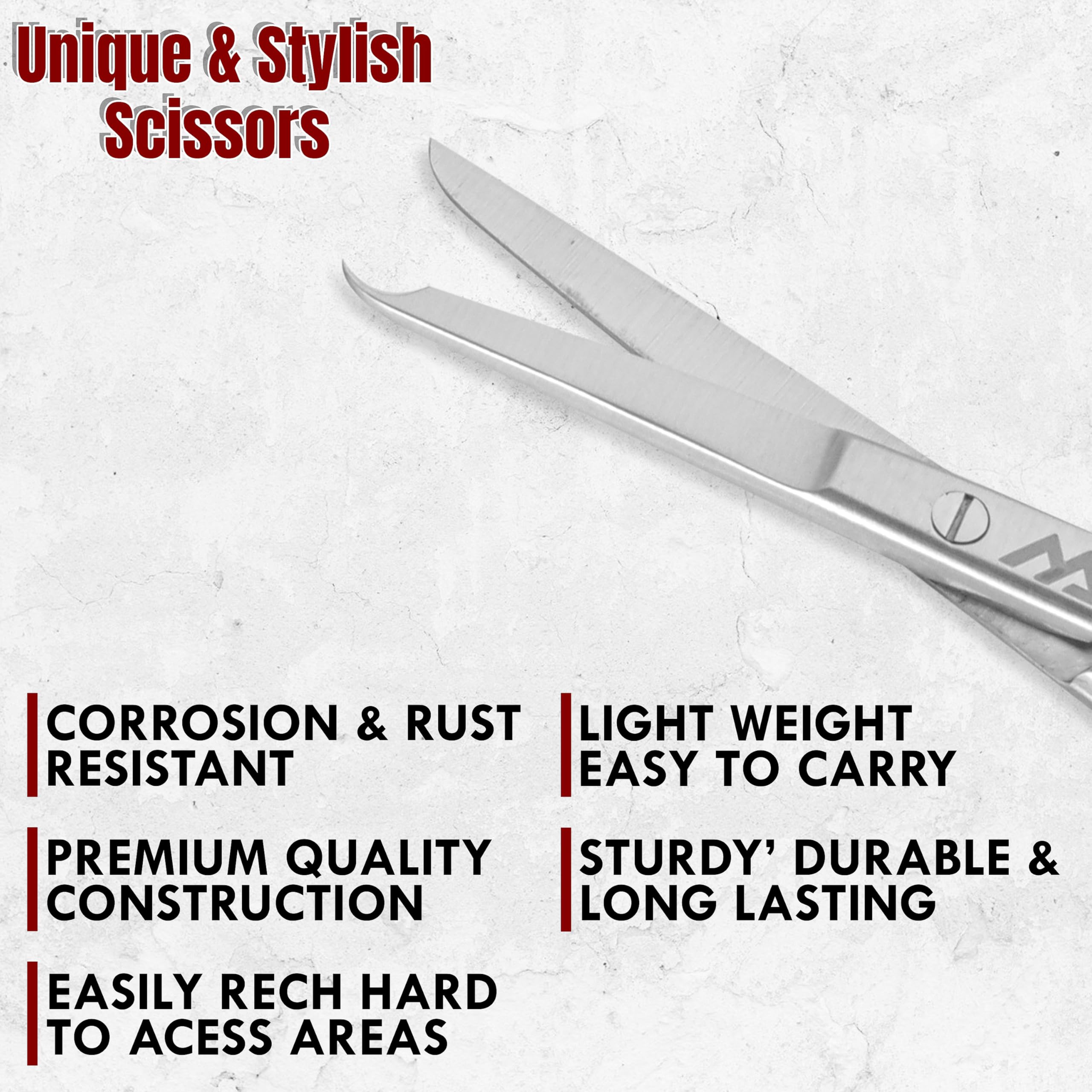 Suture Stitch Scissors 11cm with Delicate Hook Surgical Nursing Medical Scissors Perfect for Suture Removal, First Aid, EMS Training Premium Quality Instrument- Stainless Steel — Amazon image 2