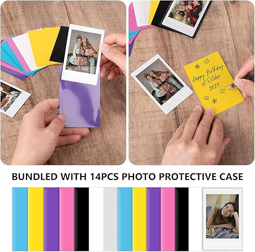 Miniatura 6 de HIYQIN Kit de accesorios compatible con cámara de película instantánea Fujifilm Instax Mini Evo, incluye funda protectora para cámara, mini álbum de