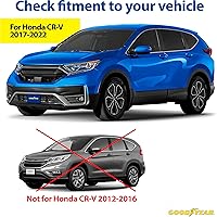 Vista 2 de Aletas antibarro Goodyear para Honda CR-V 2017-2022, par, termoplástico resistente, ajuste personalizado, fácil de instalar, durabilidad