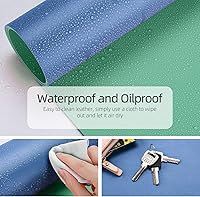 Vista 2 de YSAGi Almohadilla de Escritorio de Oficina, Tapete de Escritorio, 23.6" x 13.7" Ultra Delgada Impermeable de Cuero PU Secante de Escritorio