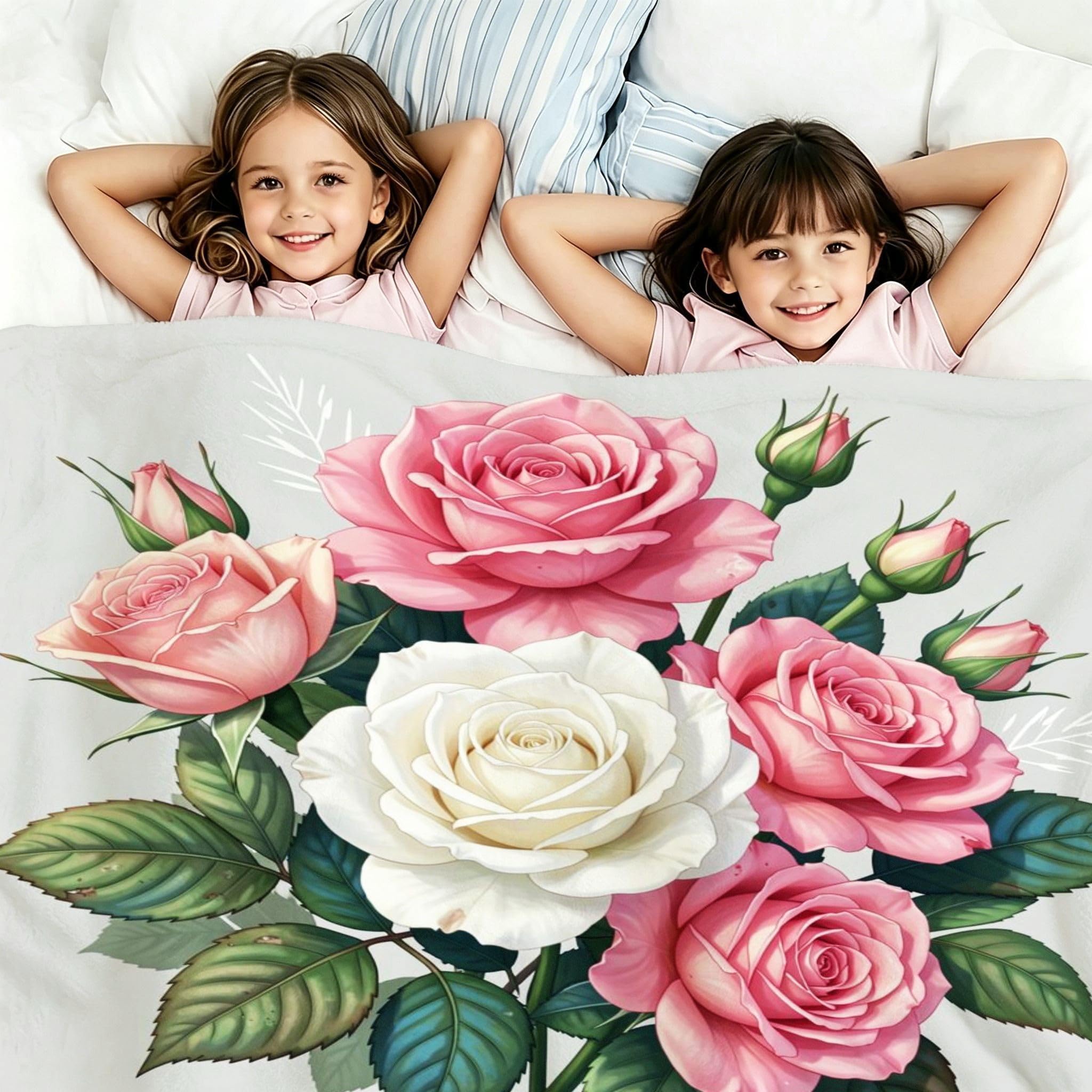 Manta Entretiempo Grande, Rosas Rosas, 220x240 cm, AQ8633