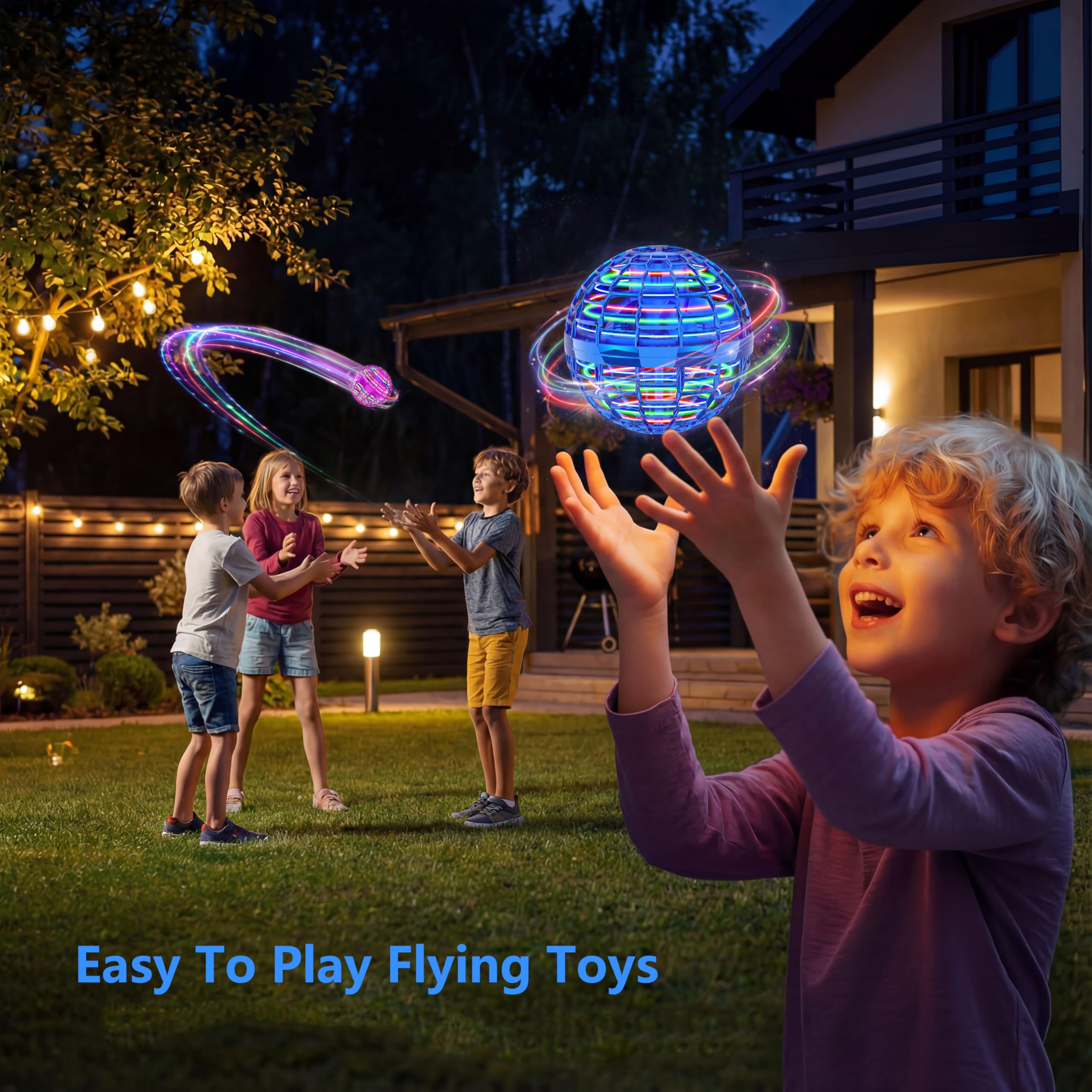 Flying Orb Ball Indoor Outdoor Can Be Used As Kids Flying Toys Colorful Acrobatics Boomerang Ball Birthday 6 7 8 9 10 11