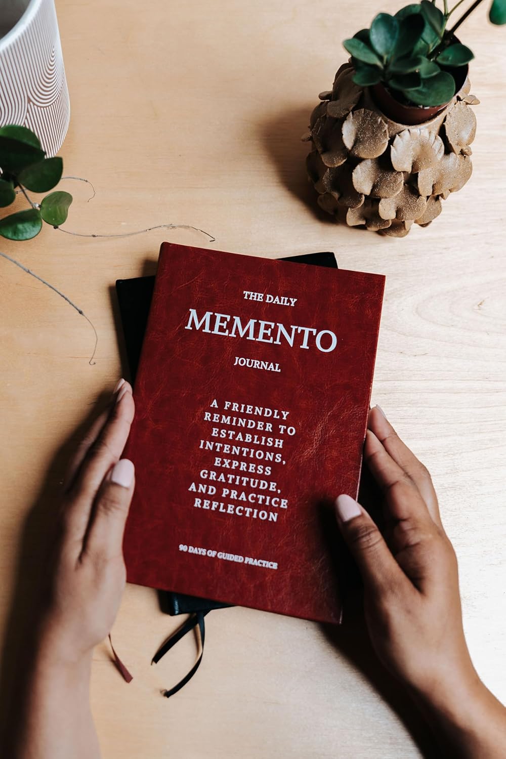 The Daily Memento Journal - 90 Day Guided Gratitude & Reflection Journal for Self Care, Mindfulness, Habit Tracking, and Personal Growth for Men & Women - THE SERENDIPITY WAY (Brown)