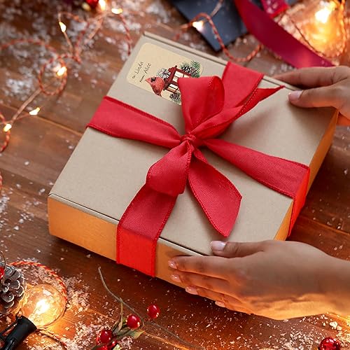 Miniatura 3 de 300 sellos dorados de cera en relieve de Navidad con aspecto de sobres para paquetes de regalosrecuerdos de fiesta, autoadhesivos