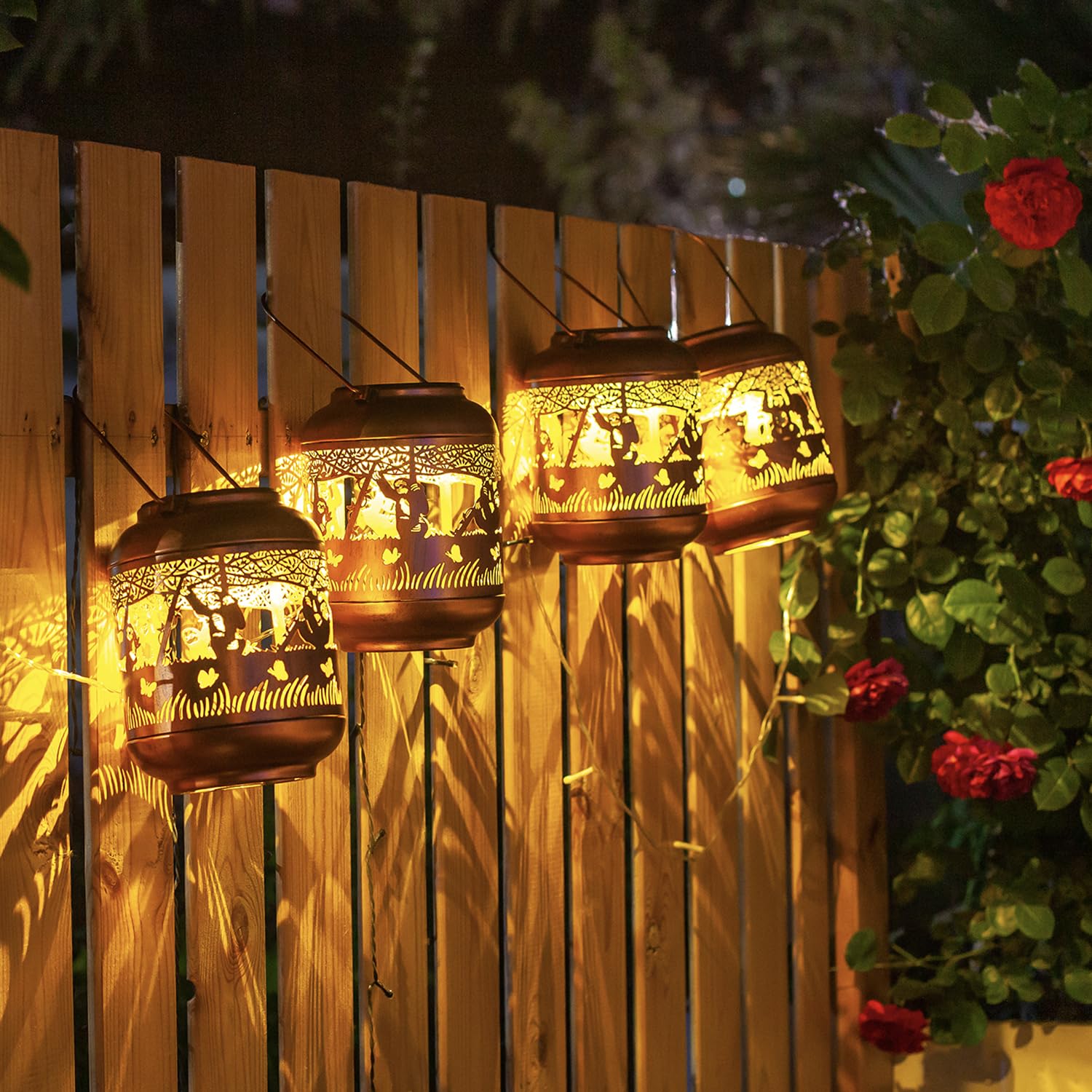 Faultier-Solarlaternen, wasserdicht, hängende Solarleuchten, Faultier-Geschenke für Damen und Herren, Metall, LED, dekoratives Licht für Hof, Terrasse, Rasen, Tisch, Weg, Landschaft, Gartendekoration