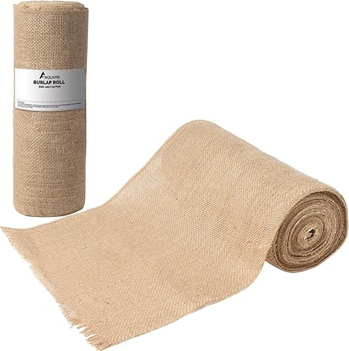 ANQLRMD Camino de mesa de arpillera de 12 pulgadas x 30 pies (10 yardas), tela de arpillera para bodas, decoraciones de mesa de fiesta, decoración