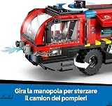 LEGO City Airport Fire Engine Truck Toy - Emergency Vehicle Model Kit w/ 4 Firefighter Minifigures - Birthday Gift Idea for 7+ Year Old Boys & Engineering Fans - 60499 - 4