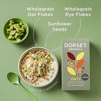 Dorset Cereals Simply Oat Granola | Breakfast | Vegetarian | 5 PACKS of 500g
