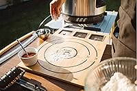 Vista 7 de Solo Stove Tabla de cortar Pi con contenedores Tabla de cortar grande con 3 recipientes inastillables con tapas, tabla de cortar de bambú