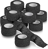Vista 15 de Vendajes autoadhesivos, 1 pulgada x 5 yardas por rollo, paquete de 6 rollos, cinta elástica autoadhesiva cohesiva de primeros auxilios