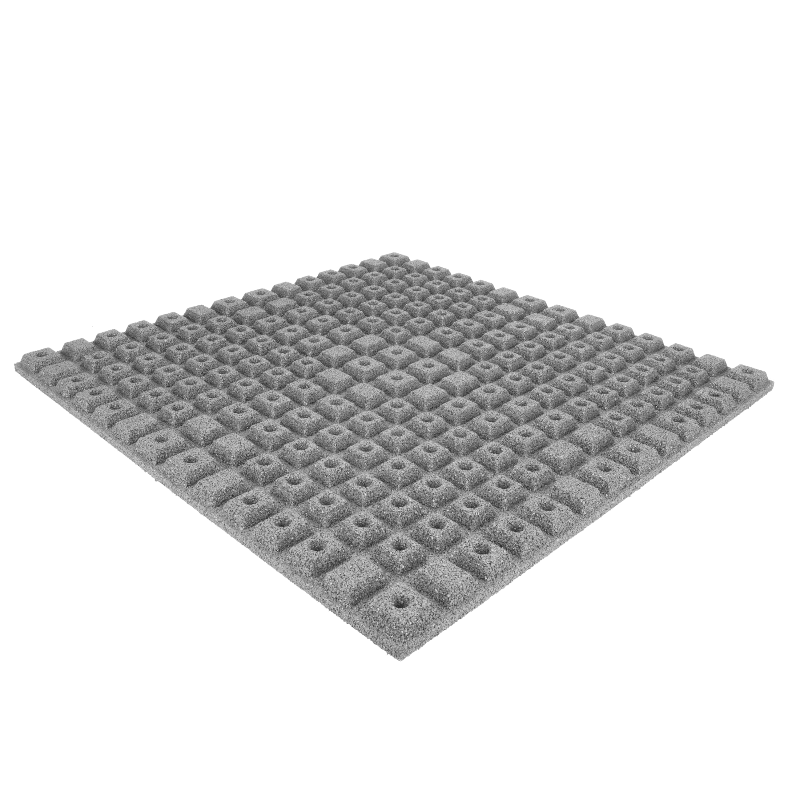 Fallschutzplatte 100x100x4 cm Grau Gummiplatte Fallschutzmatte Spielplatzmatte