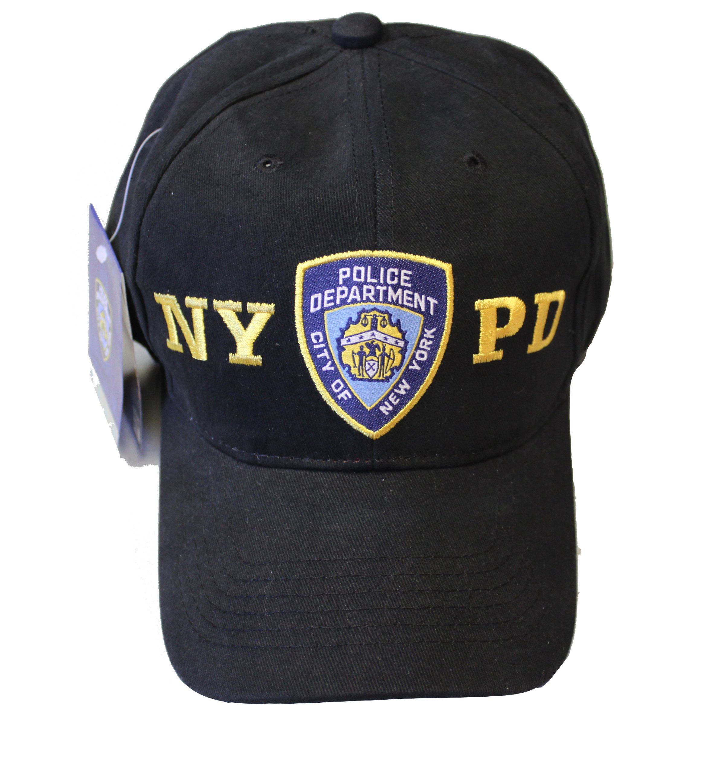 NYC FACTORY NYPD Baseball Hat New York Police Department Black & Gold One Size