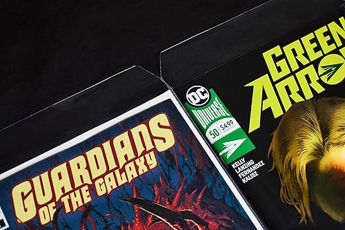 Vista 7 de BIG FUDGE Bolsas de cómics y tableros de respaldo, fundas protectoras de plástico para cómics y tablero sin ácido, bolsa de manga de 7.25 x 10.5