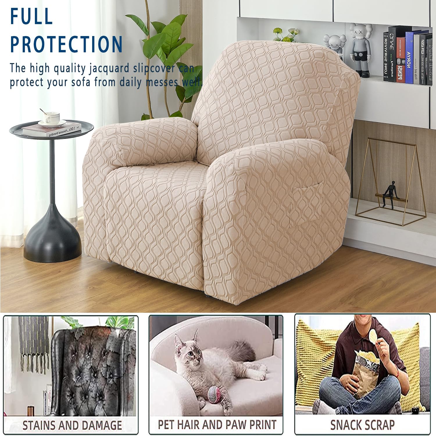 OKUYUK Recliner Chair Cover - Image 3