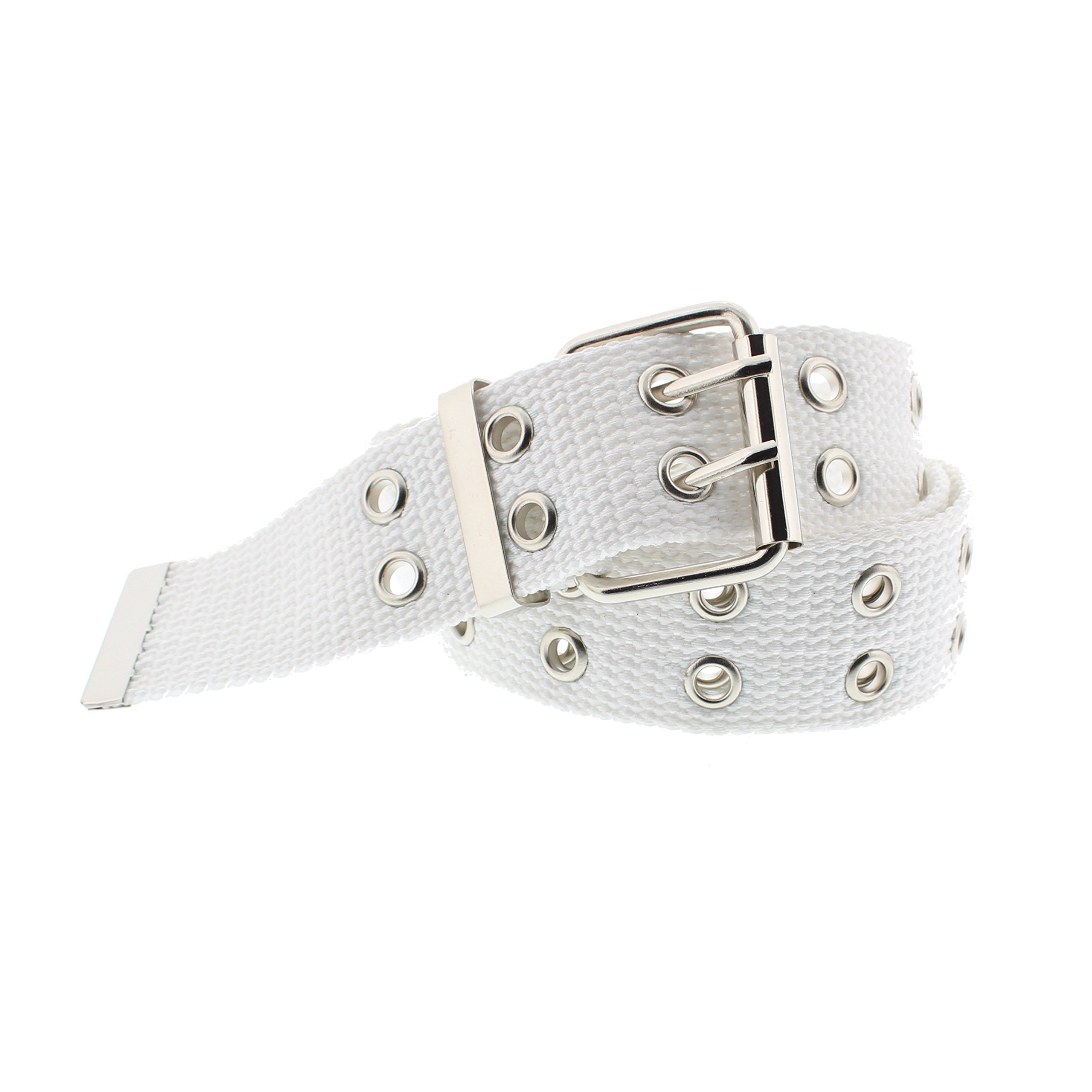 Zac's Alter Ego Adjustable Canvas Webbing Belt with 2 Row Eyelets