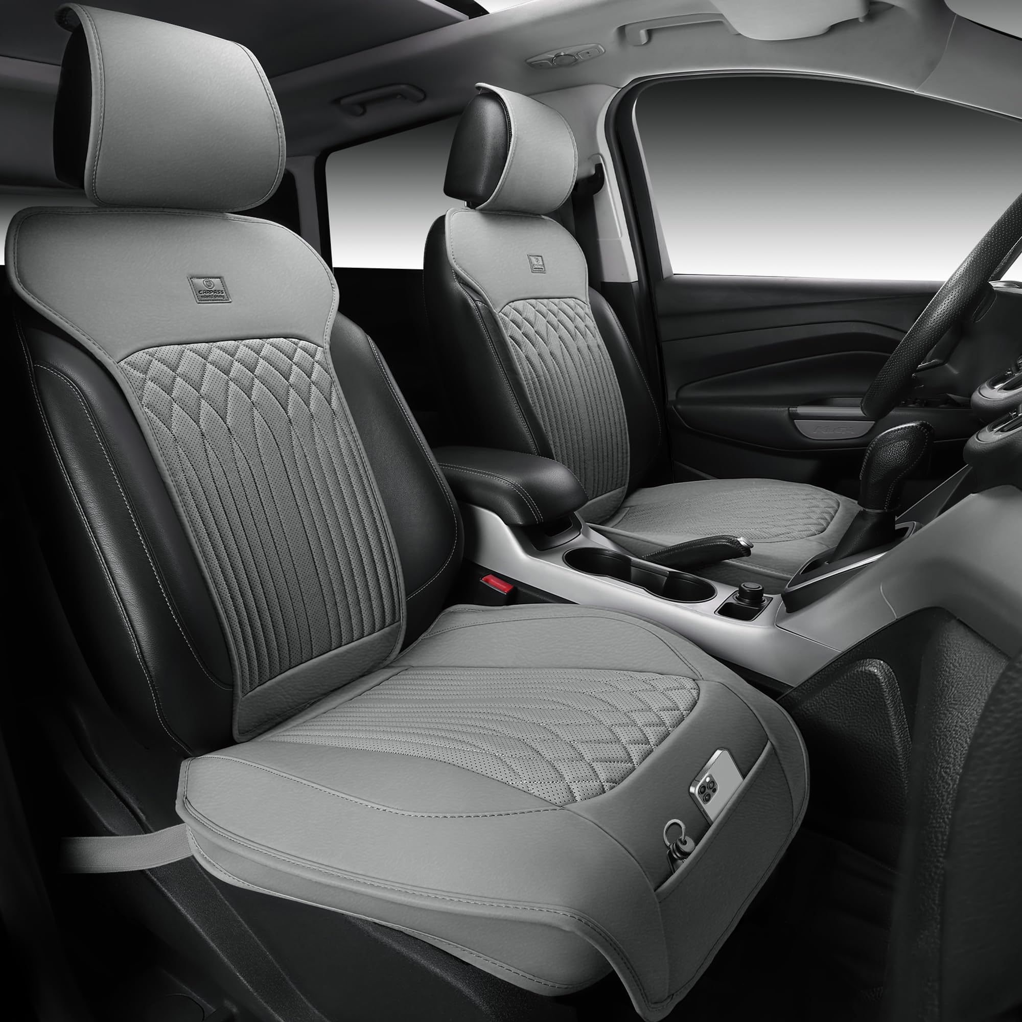 CAR PASS Sideless Nappa Leather Seat Covers