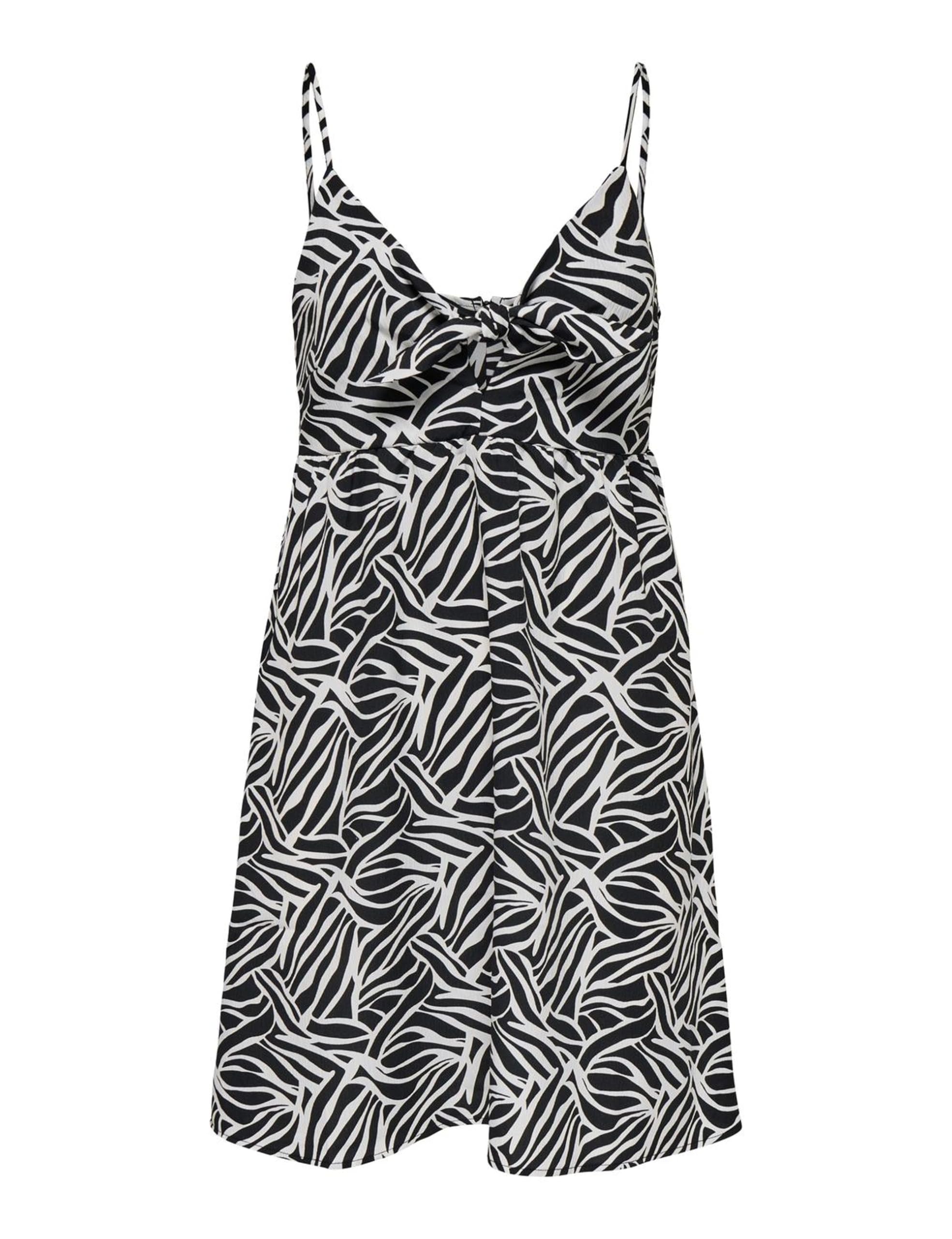 Only Women's Black Onlnova Life Vis Jules Dress Aop, S