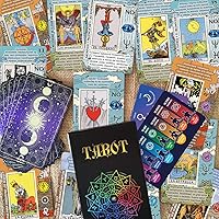 Vista 4 de Cartas de Tarot para Principiantes, Juego de Tarot de Aprendizaje, Sin Libro de Guía Necesario, Cartas de Tarot con Significados en Ellas (Español)