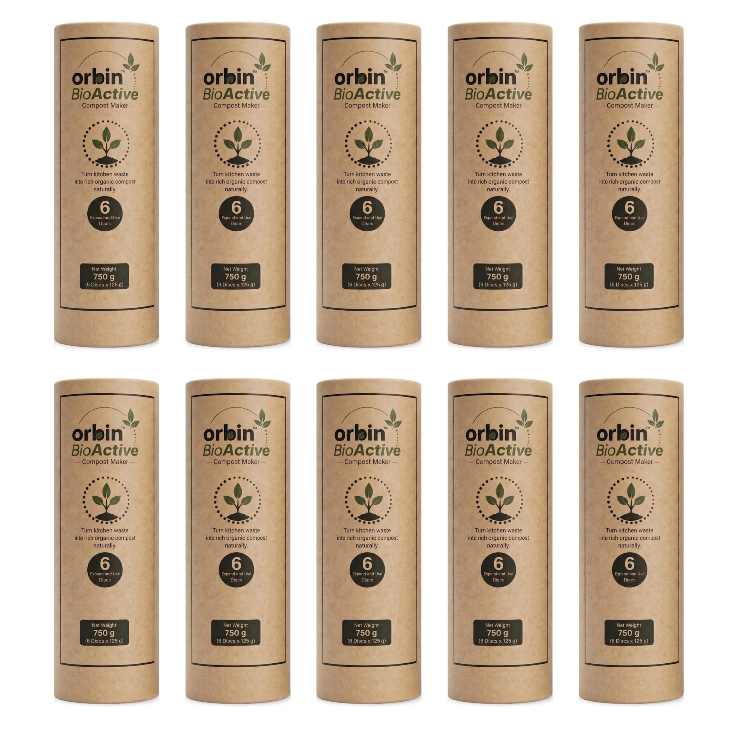 Orbin™ BioActive Compost Maker (Pack of 10/7.5kg) | Expand-and-Use Compost Accelerator for Kitchen Waste Composting | The only compost maker infused with herbal extracts to make composting odour free and faster-image-9