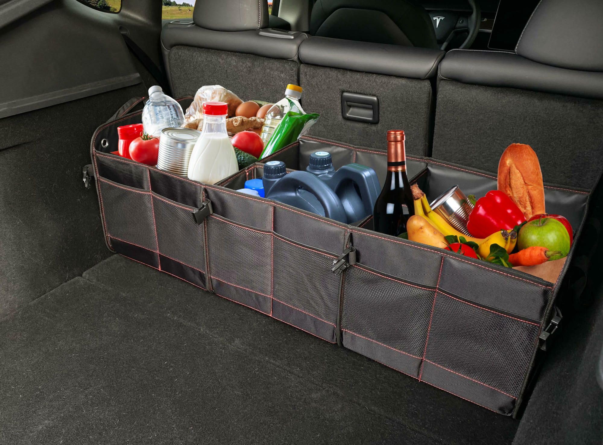 CAR COMPACT 19 PRO Organizer per bagagliaio, 19 scomparti, pieghevole, per bagagliaio, pieghevole, con scomparti