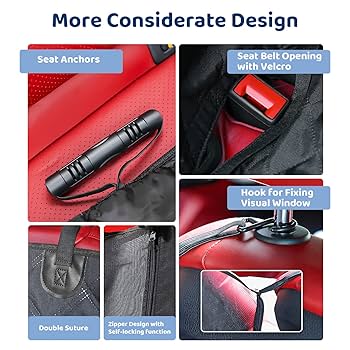 Kyg Dog Hammock For Car Back Seats With Side Protection